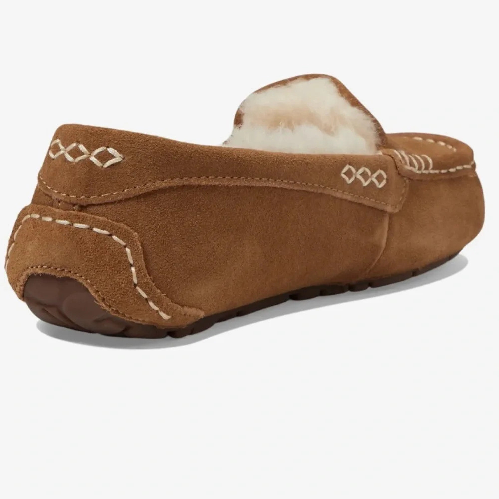 New / UGG~Tan Suede Loafers / Ansley Slipper~Ultimate In Luxury & Comfort - Picture 5 of 16